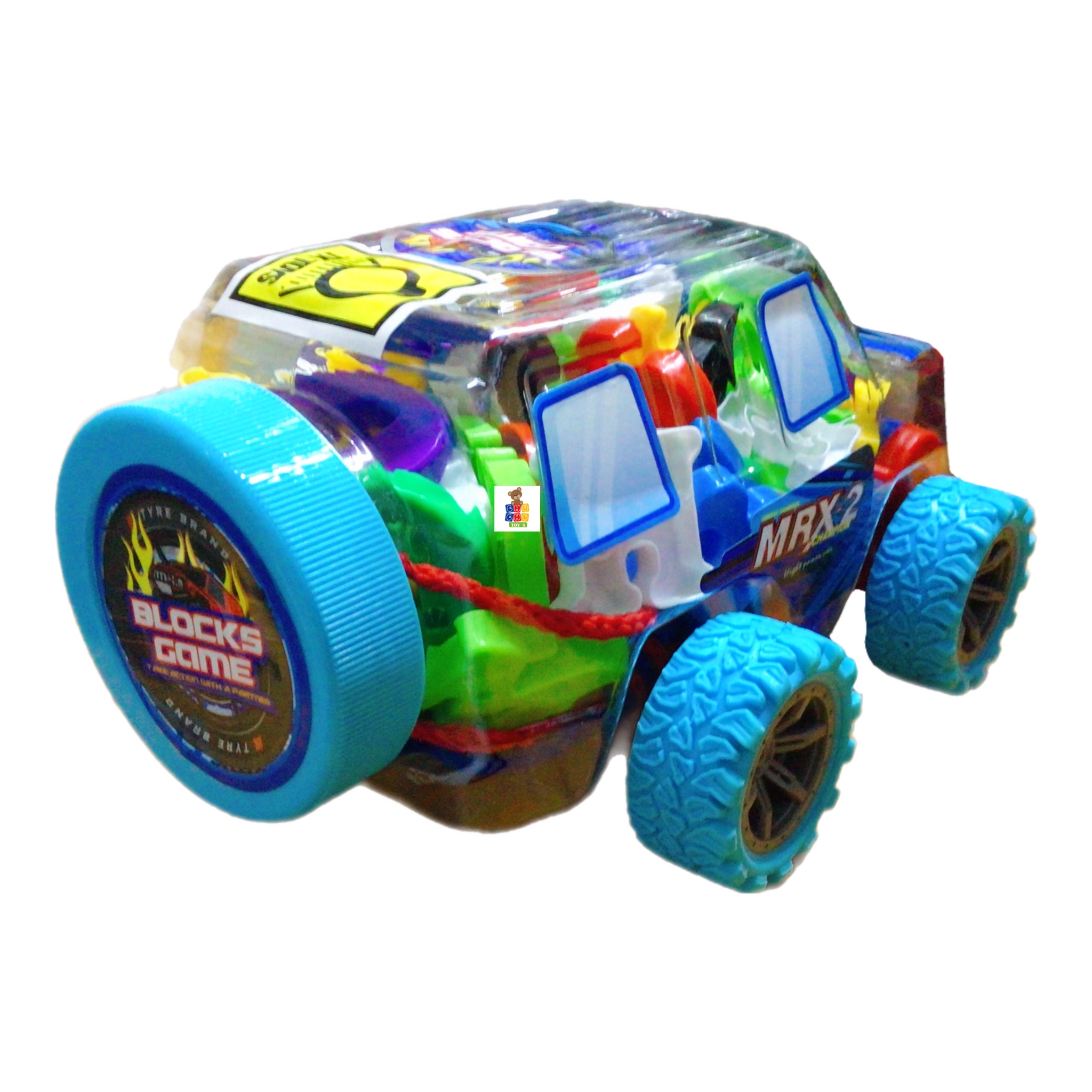 Camioneta Didáctica Con Fichas Juguete Blocks Game 100pz