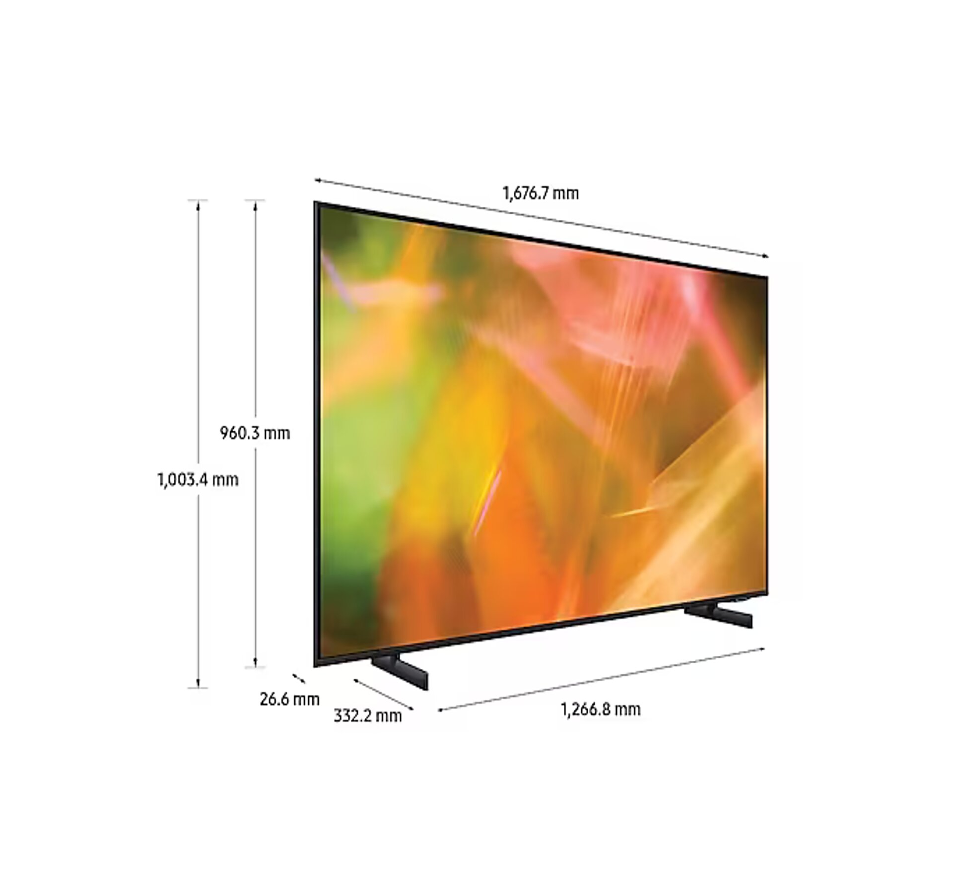 Television 75 UN-75AU8000 Crystal UHD 4K Smart TV samsung