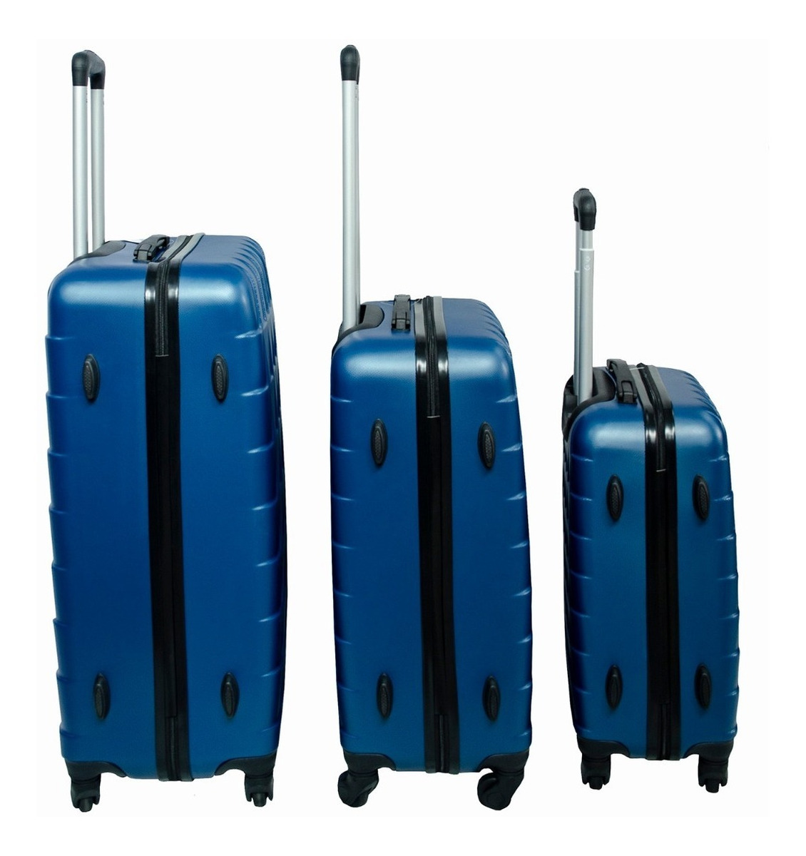 Maleta Viaje Set 3 Maletas Rigidas Ruedas Azul