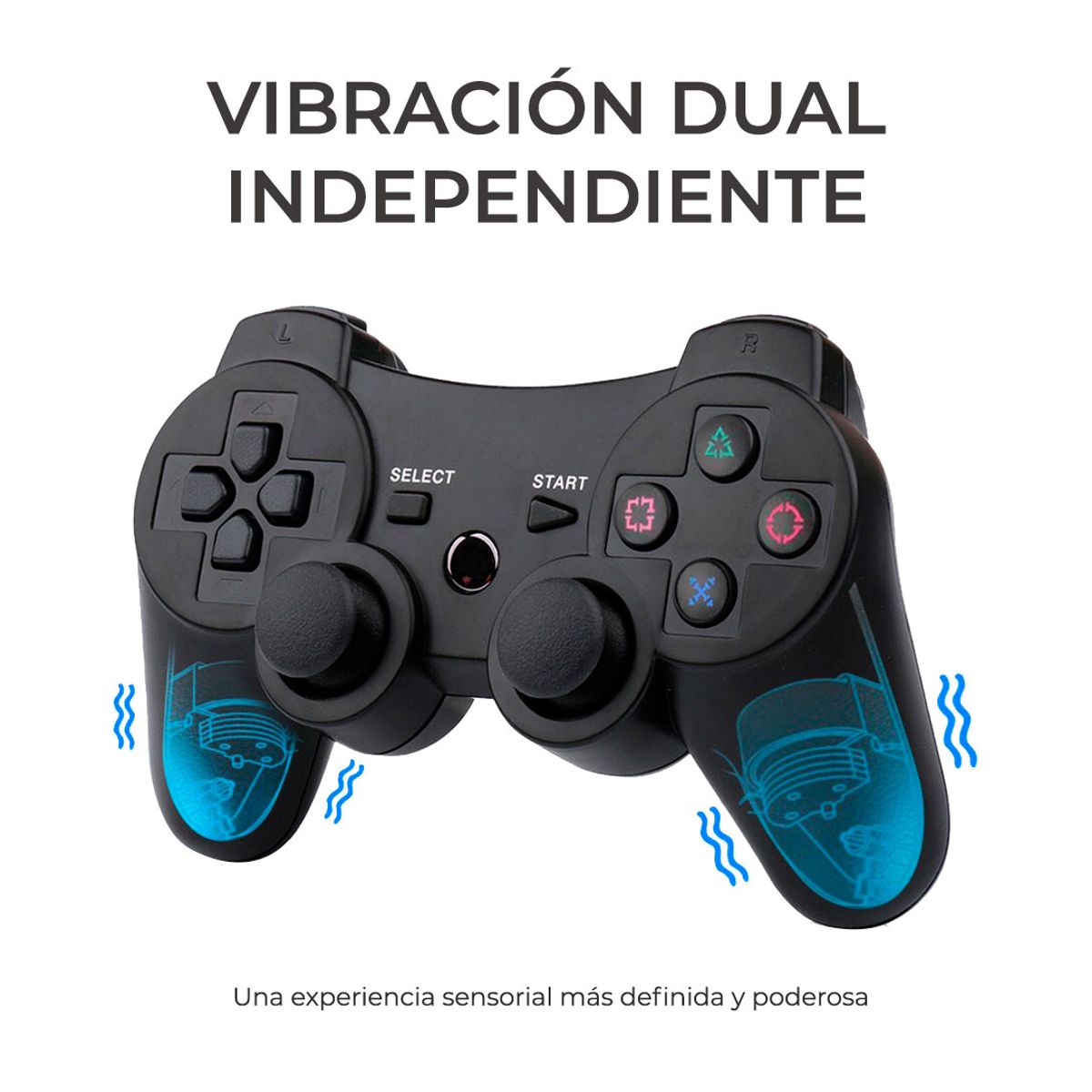 Control Genérico Inalámbrico color Negro Compatible con Ps3   