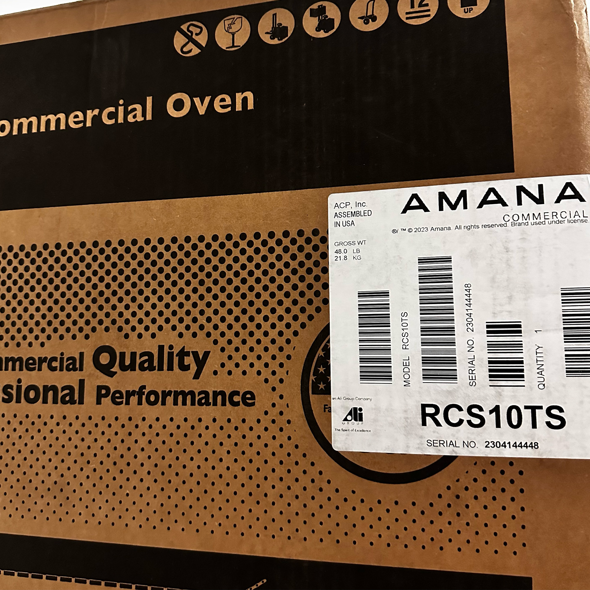 Hornos de Microondas Industriales Amana RCS10TS