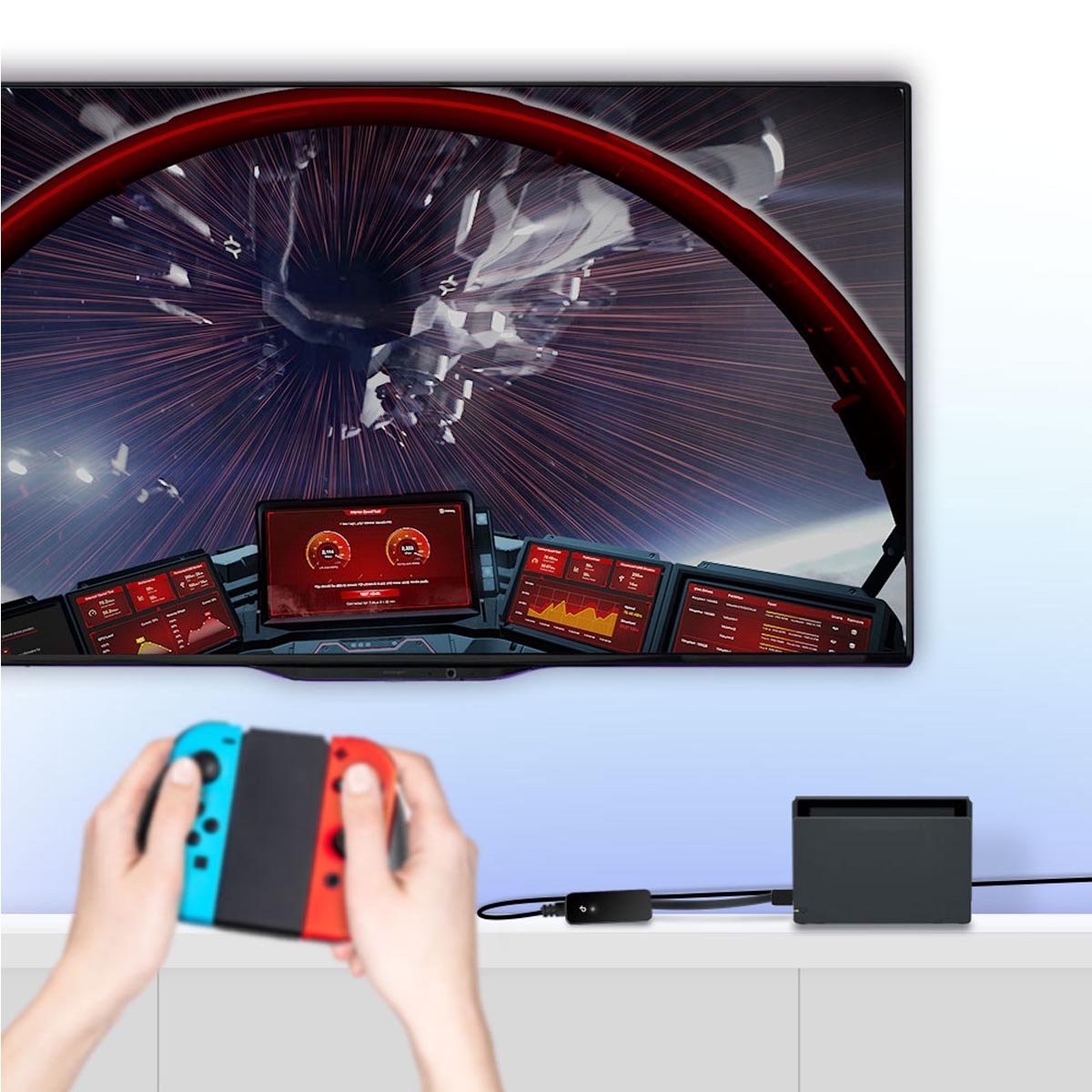 Adaptador De Red Usb 3.0 A Rj45 Tp-link Ue306 Para Nintendo Switch Negro.