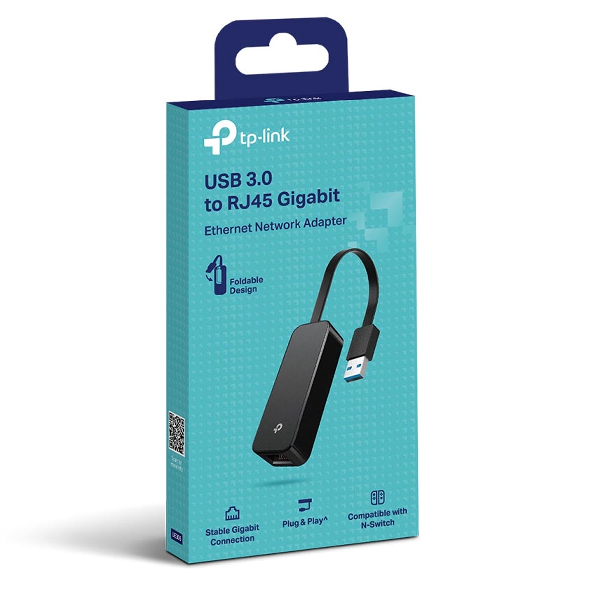 Adaptador De Red Usb 3.0 A Rj45 Tp-link Ue306 Para Nintendo Switch Negro.