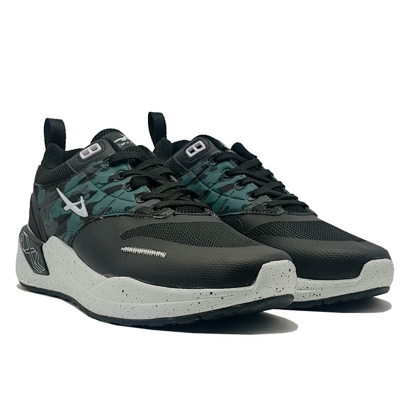 Tenis Pontiac 450  Negro Verde Camuflaje Deportivos Hombre Correr Ejercicio Gym Running