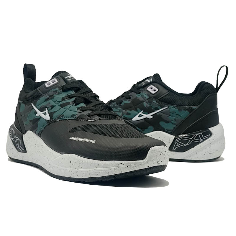 Tenis Pontiac 450  Negro Verde Camuflaje Deportivos Hombre Correr Ejercicio Gym Running