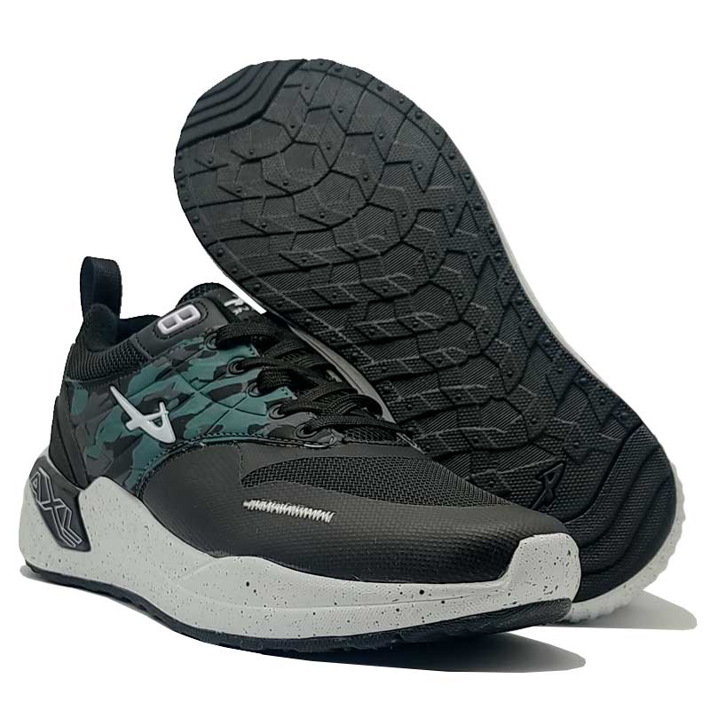 Tenis Pontiac 450  Negro Verde Camuflaje Deportivos Hombre Correr Ejercicio Gym Running