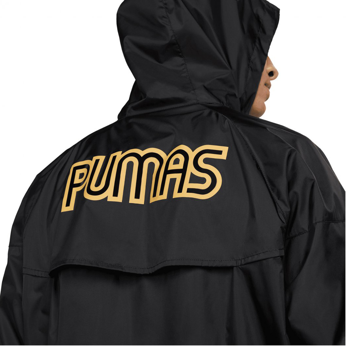 Chamarra Nike PUMAS UNAM Windrunner Rompevientos Negra.