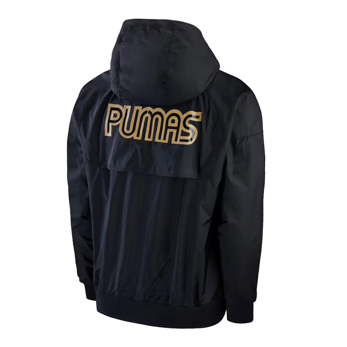 Chamarra Nike PUMAS UNAM Windrunner Rompevientos Negra.