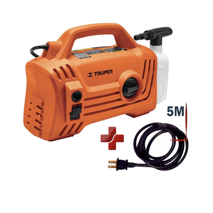 Hidrolavadora Karcher Eléctrica Compacta 1600psi lavar autos Truper incluye accesorios 