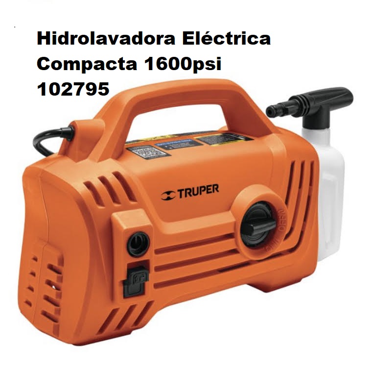 Hidrolavadora Karcher Eléctrica Compacta 1600psi lavar autos Truper incluye accesorios 