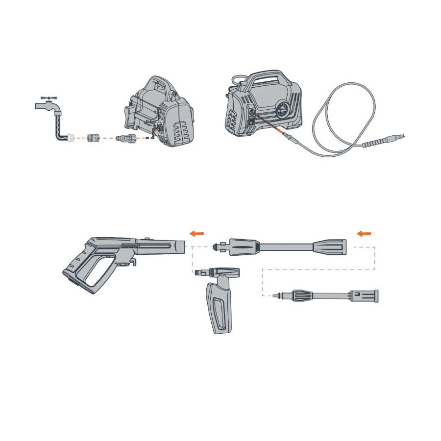 Hidrolavadora Karcher Eléctrica Compacta 1600psi lavar autos Truper incluye accesorios 