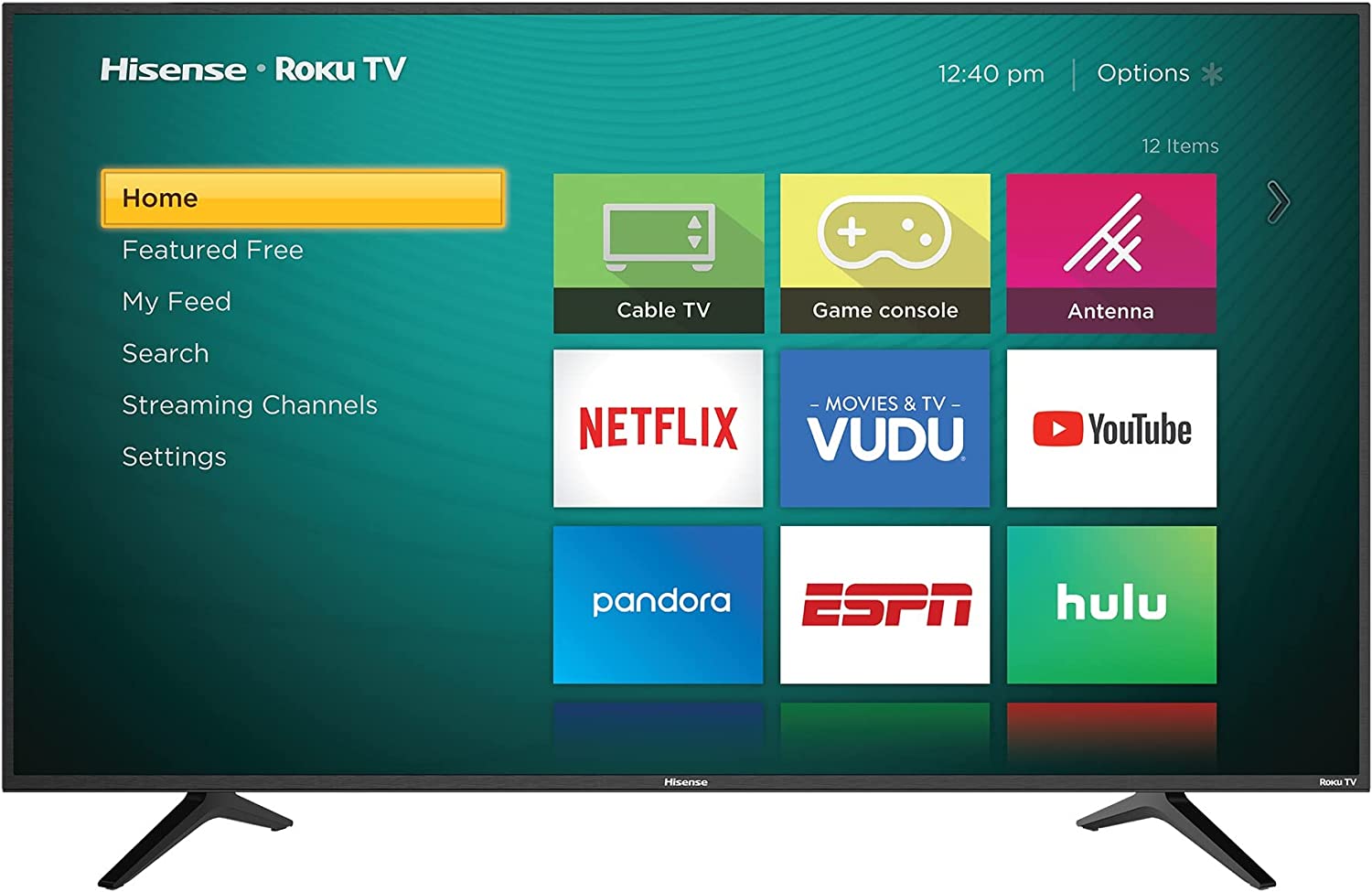  Television Hisense  58 Pulgadas 4K, Ultra HD,  Smart Roku TV  (Reacondicionado)