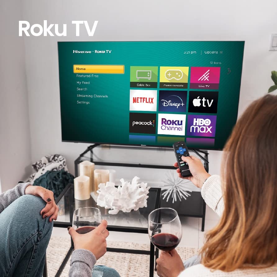  Television Hisense  58 Pulgadas 4K, Ultra HD,  Smart Roku TV  (Reacondicionado)