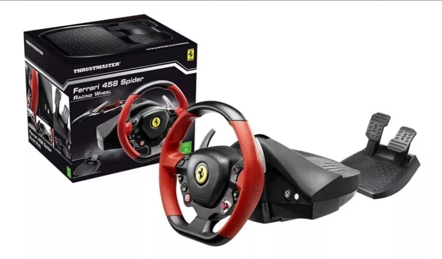 Thrustmaster Volante Simulador Ferrari 458 Spider Racing Para Xbox One