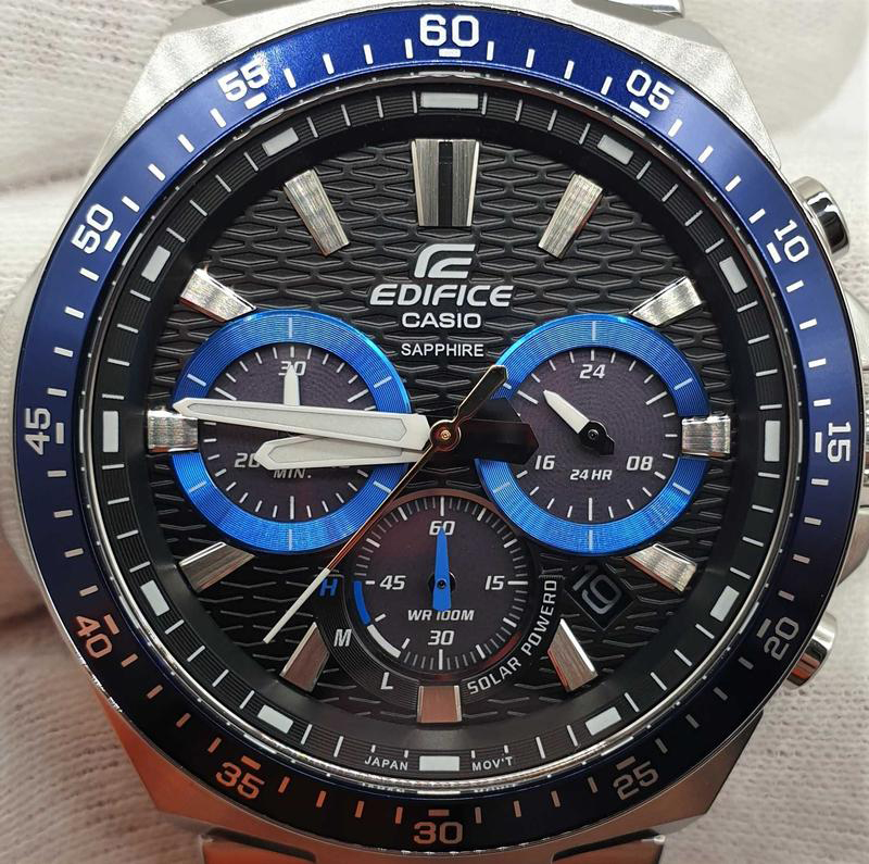 Reloj para Hombre Casio Edifice Efs-s600d-1a2 Solar Acero inoxidable cristal de Zafiro