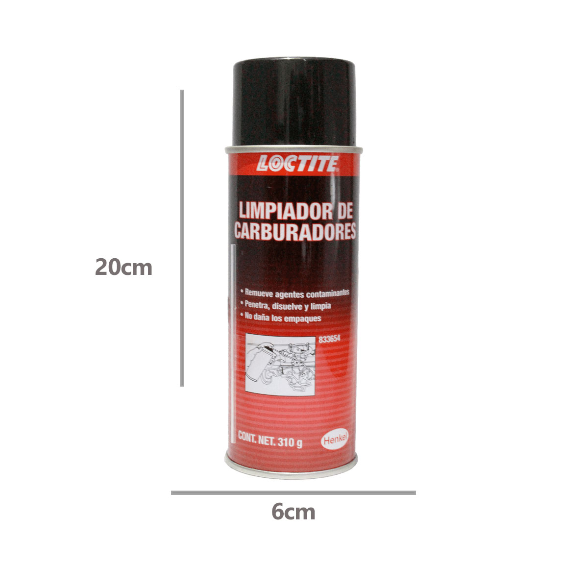 Limpiador De Carburadores 310G, LOC-833654 LOCTITE