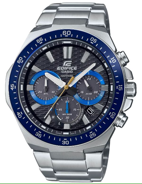 Reloj para Hombre Casio Edifice Efs-s600d-1a2 Solar Acero inoxidable cristal de Zafiro