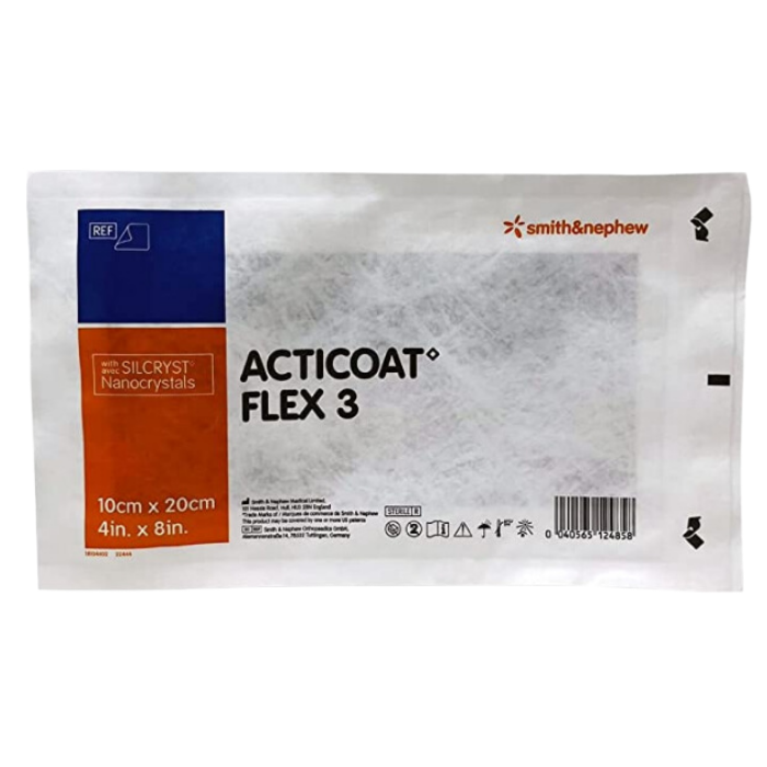 Apósito Acticoat Flex 3 10x20cm Smith&Nephew - Médica Depot
