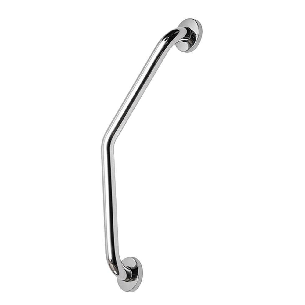 BARRA APOYO CURVA 52CM ACERO INOXIDABLE PARA BAÑOS Y ADULTOS MAYORES