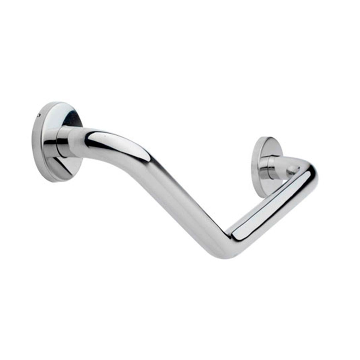 BARRA APOYO CURVA 52CM ACERO INOXIDABLE PARA BAÑOS Y ADULTOS MAYORES