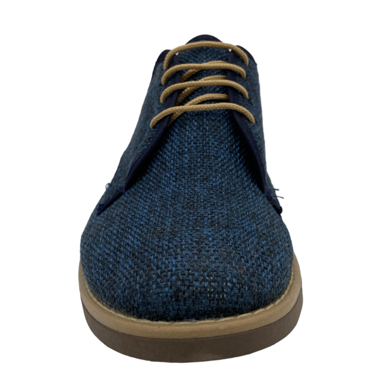 Zapato Casual Hombre Oficina QUIN Footwear Azul Textil Lino