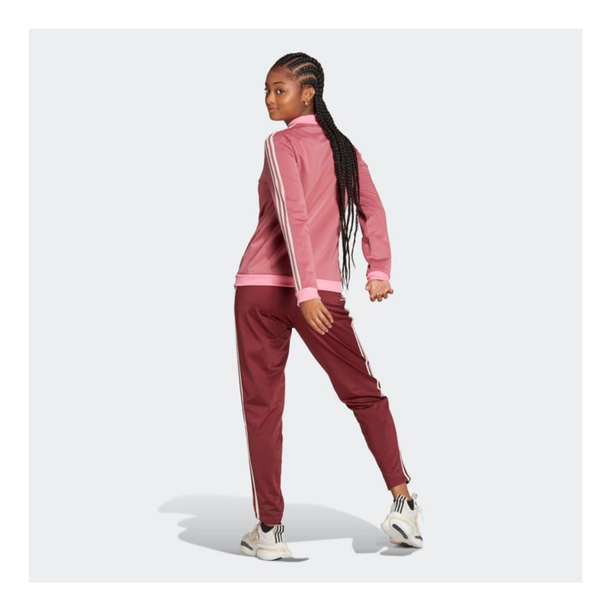 Conjunto Deportivo Adidas Essentials 3 Franjas Para Mujer HR4910