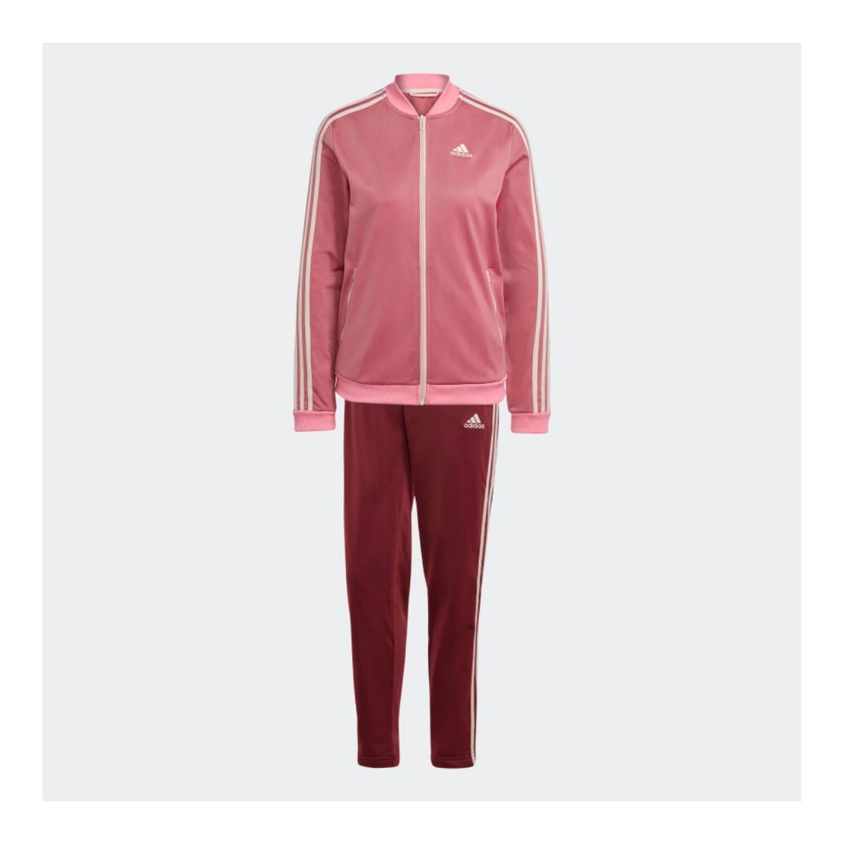 Conjunto Deportivo Adidas Essentials 3 Franjas Para Mujer HR4910