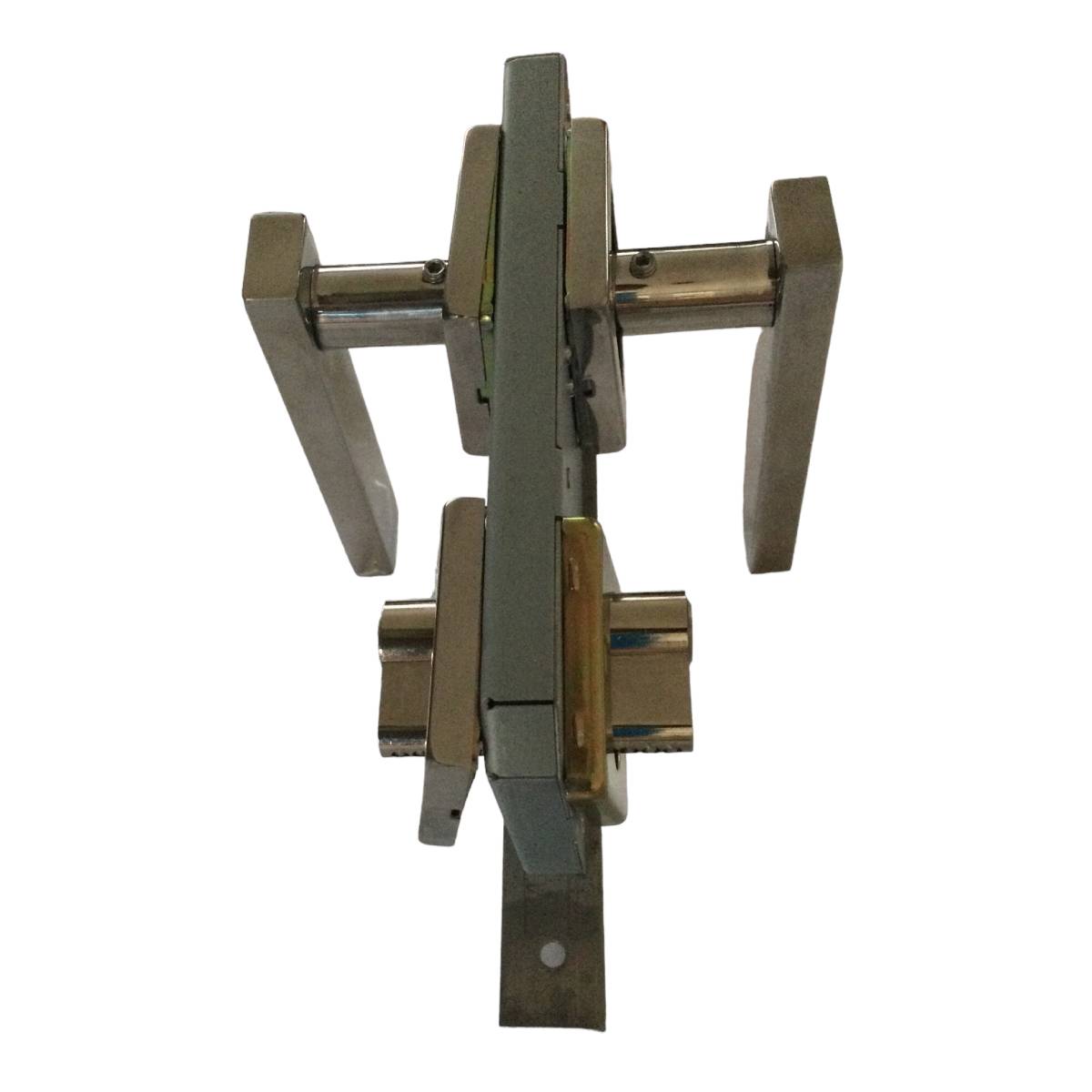 Cerradura Residencial Cuadrada Con Manija Acero Inox Soprano