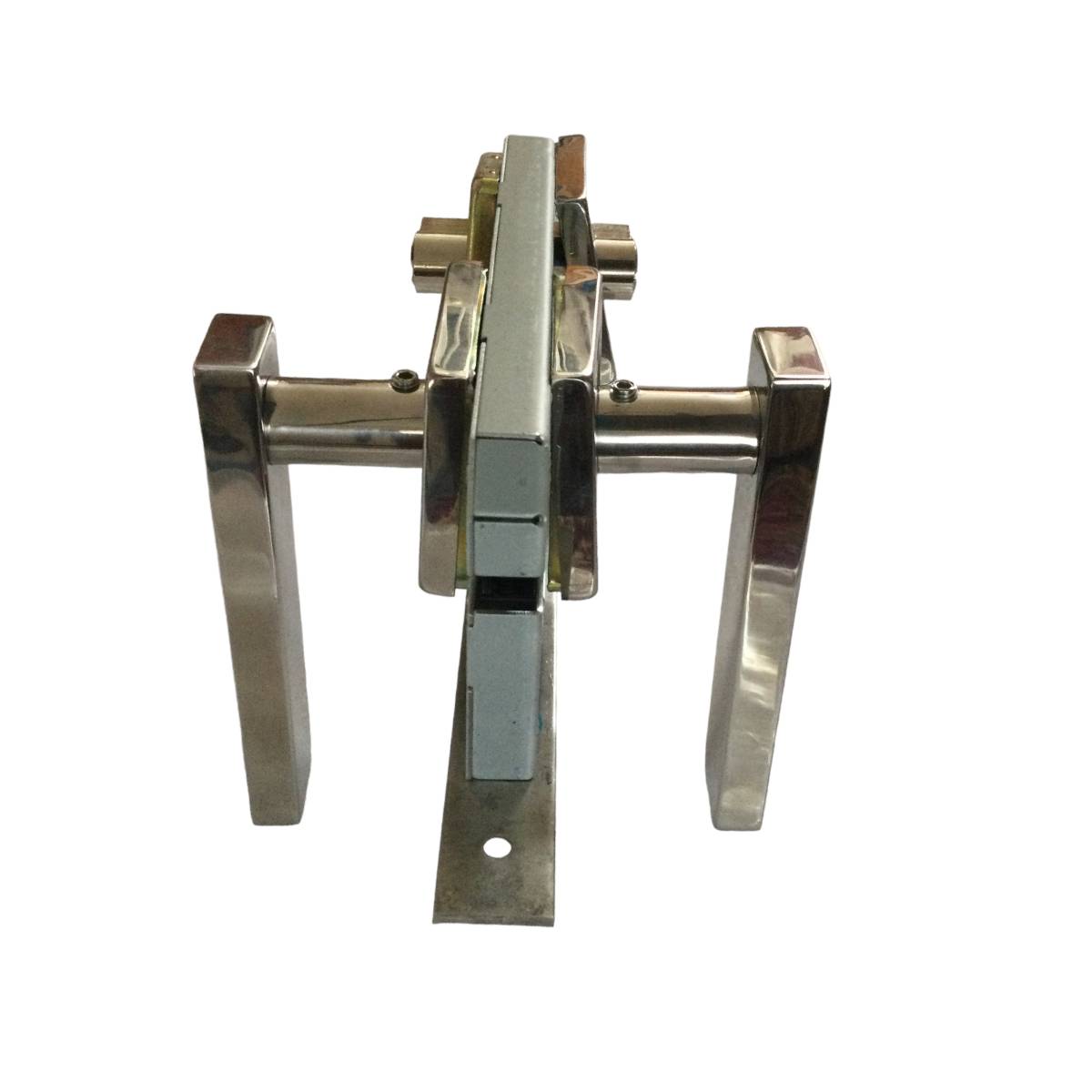 Cerradura Residencial Cuadrada Con Manija Acero Inox Soprano