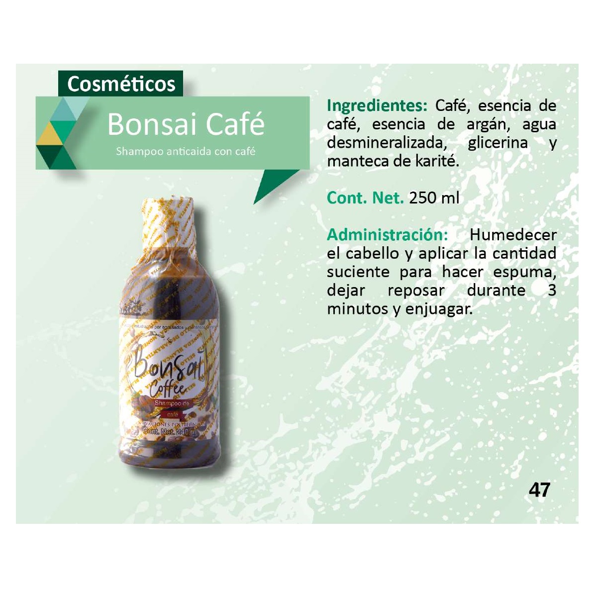 BONSAI COFFEE Shampoo con café
