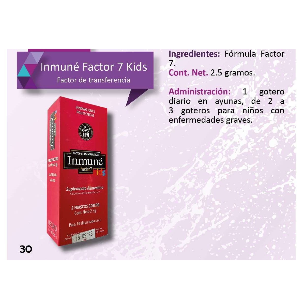 INMUNÉ Factor 7 Kids Factor de transferencia