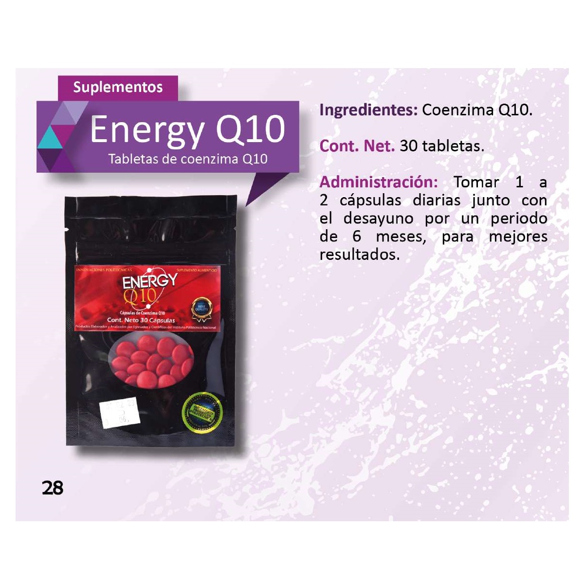 ENERGY Q10 Comprimidos de coenzima Q10