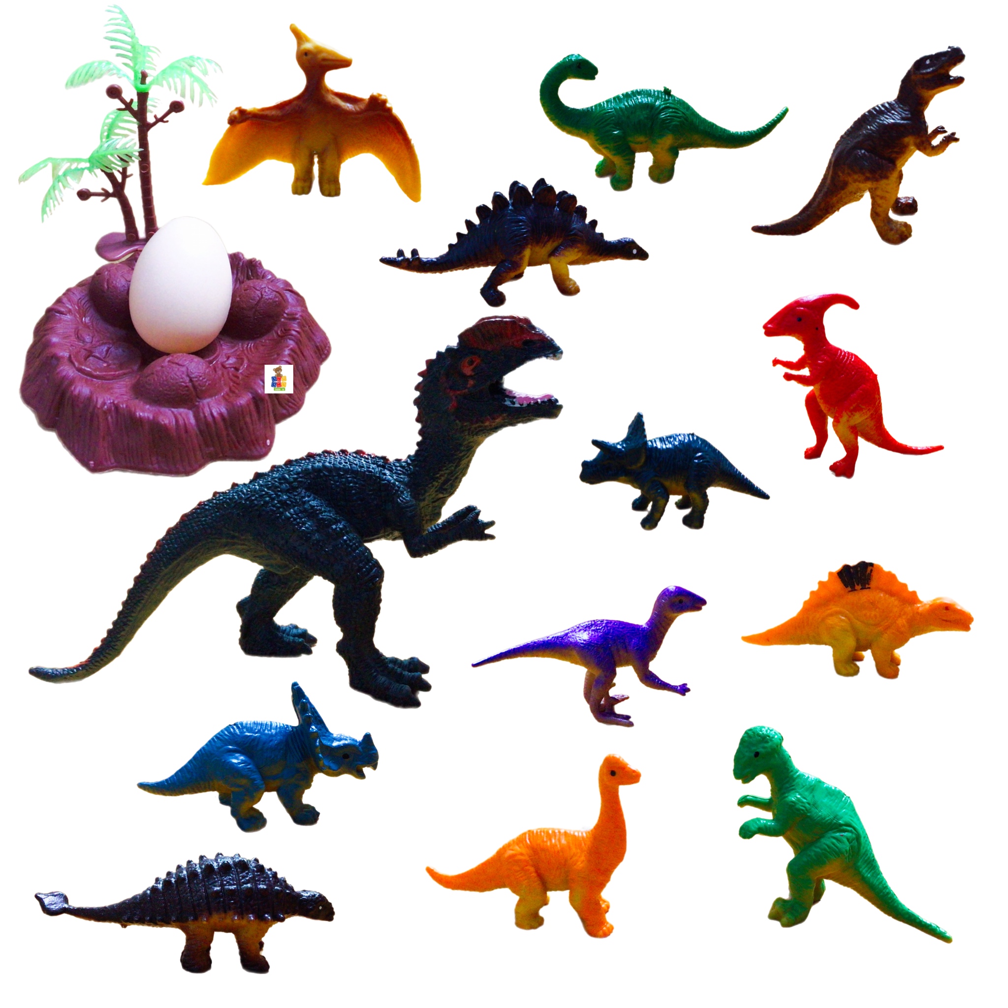 Figuras Dinosaurios Con Accesorios Maqueta Juguete 22pz