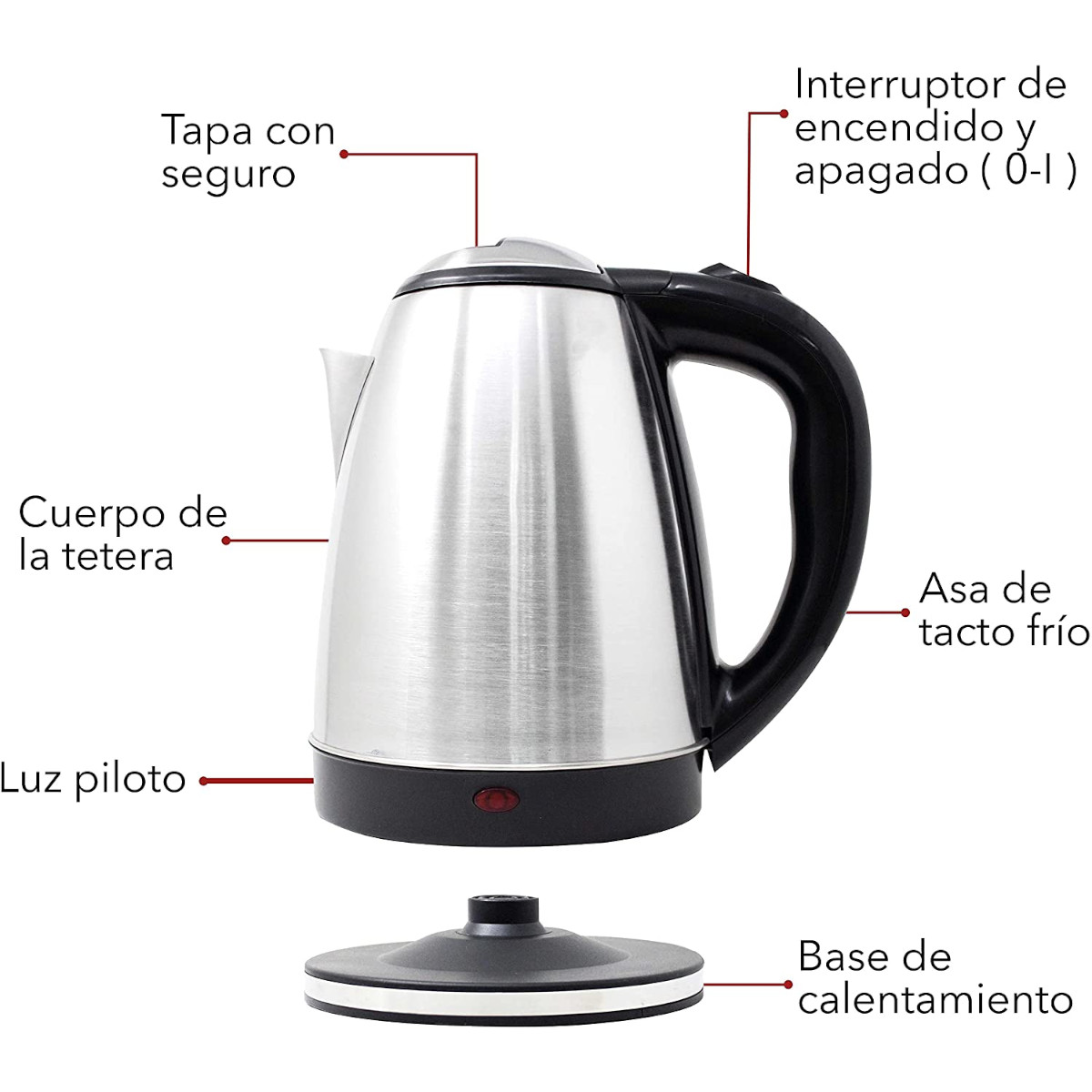 Kit Tetera Eléctrica, Batidora manual y Parilla Eléctica RCA