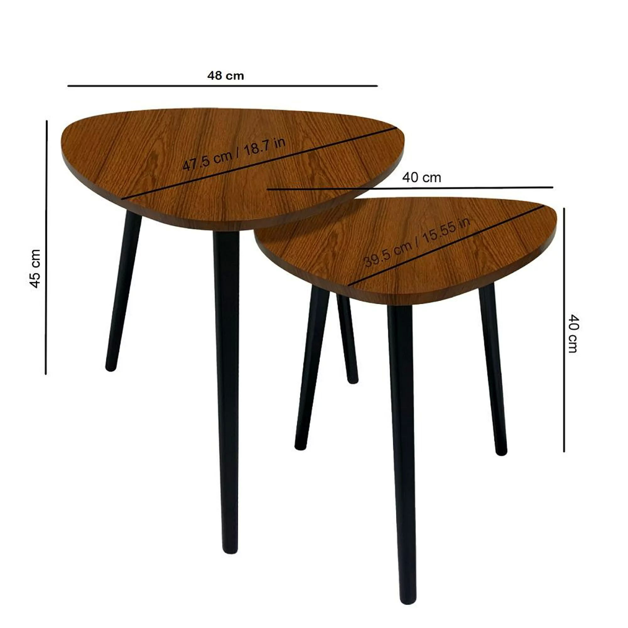 Set 2 mesas de centro HomeTrends Cafés comedor