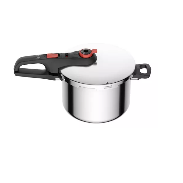 Olla de Presión 6 Lts Inducción Tfal Secure Click P2580705 Acero Inox