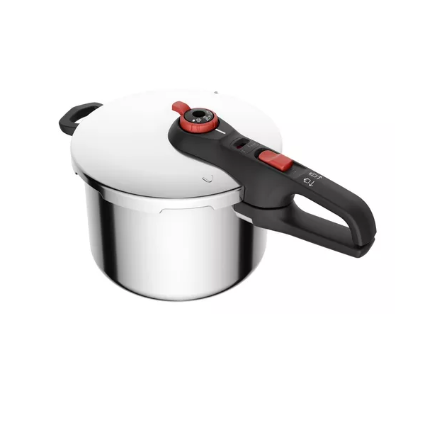 Olla de Presión 6 Lts Inducción Tfal Secure Click P2580705 Acero Inox