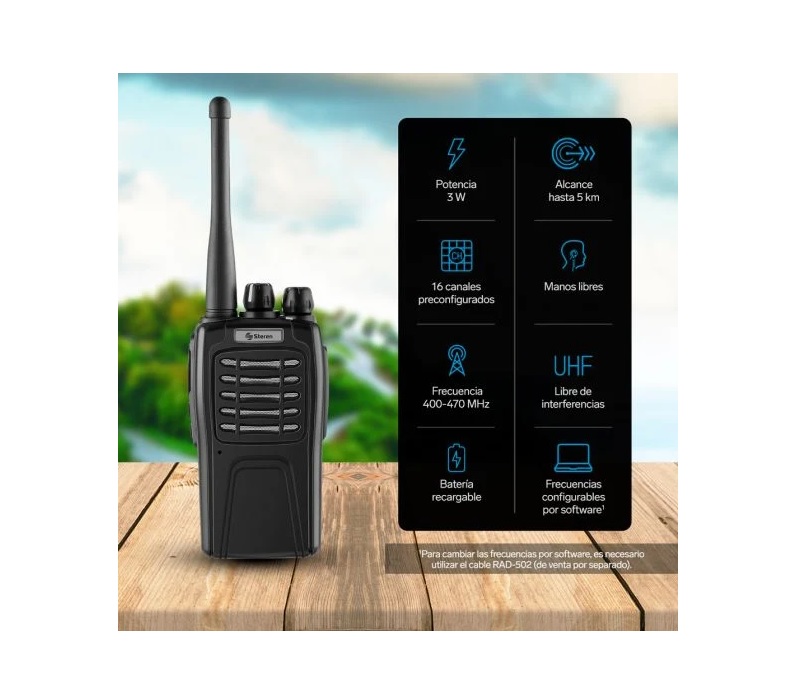 Radio Intercomunicador Digital Inalámbrico 5k Steren Rad-510