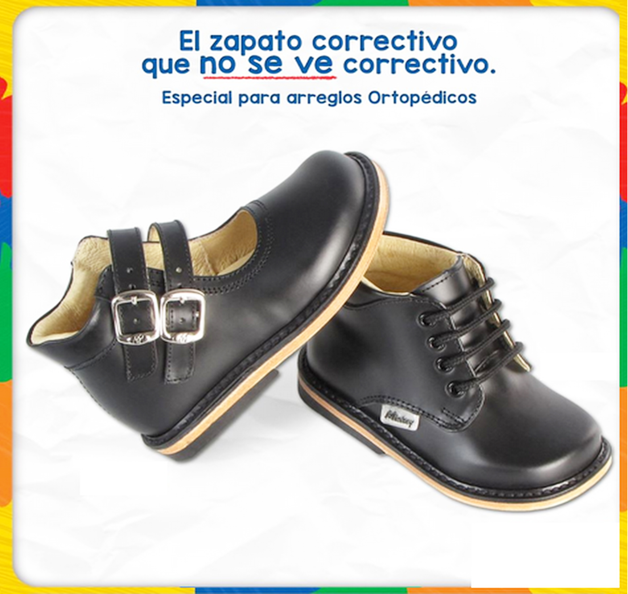 ZAPATO ORTOPEDICO PARA NIÑA 100% PIEL MOD.7136