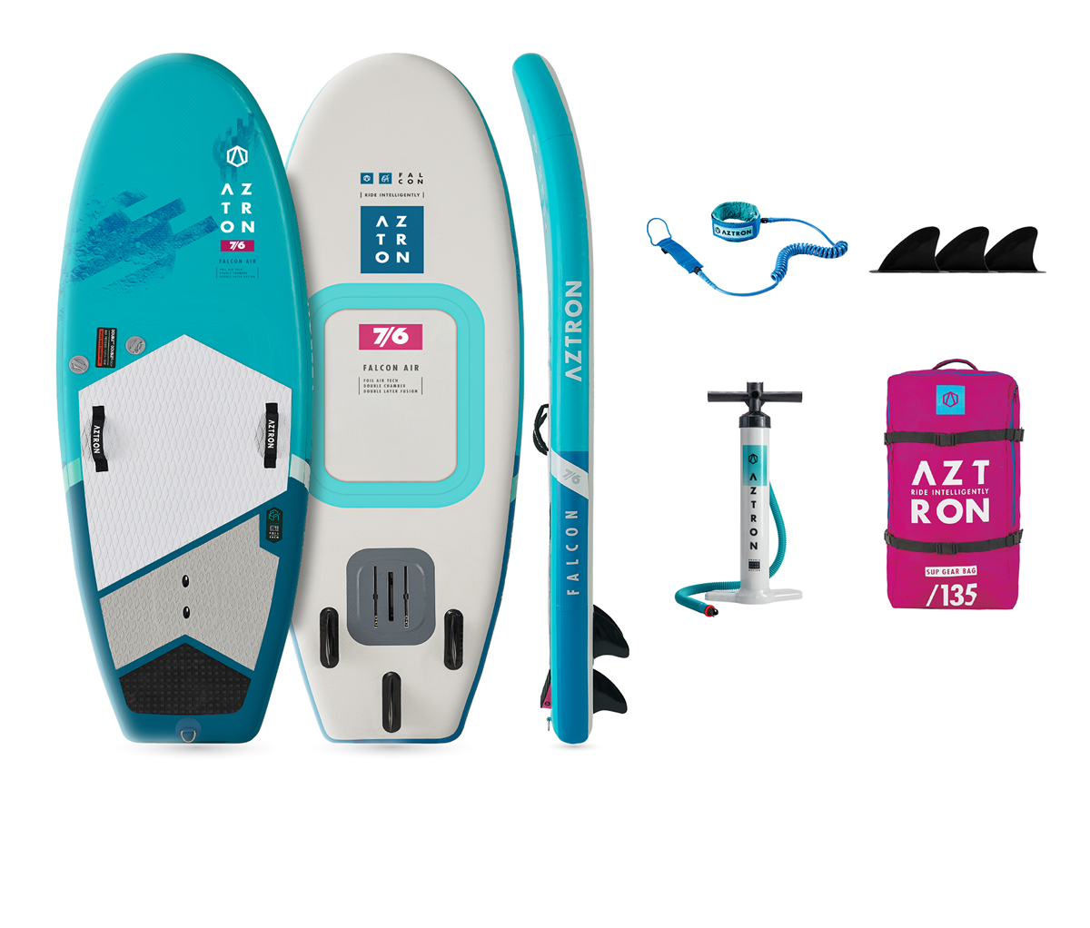 Flotador Inflable Aztron Air Wing 6.0 - Unisex Adulto, Azul Claro, Para Piscina Y Playa
