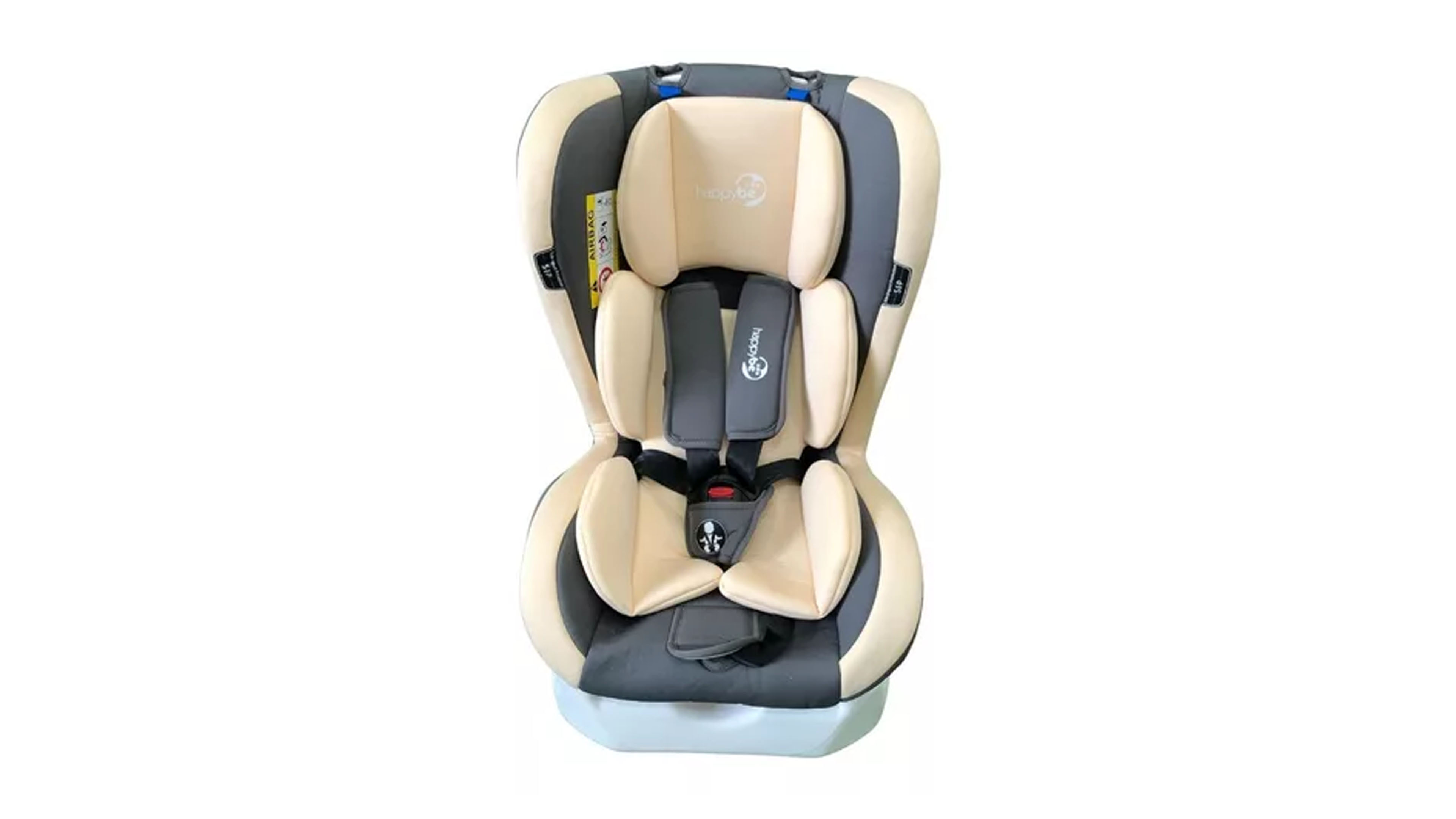 Autoasiento Para Carro Compraymas Porta Bebe Auto Silla Negro con Beige