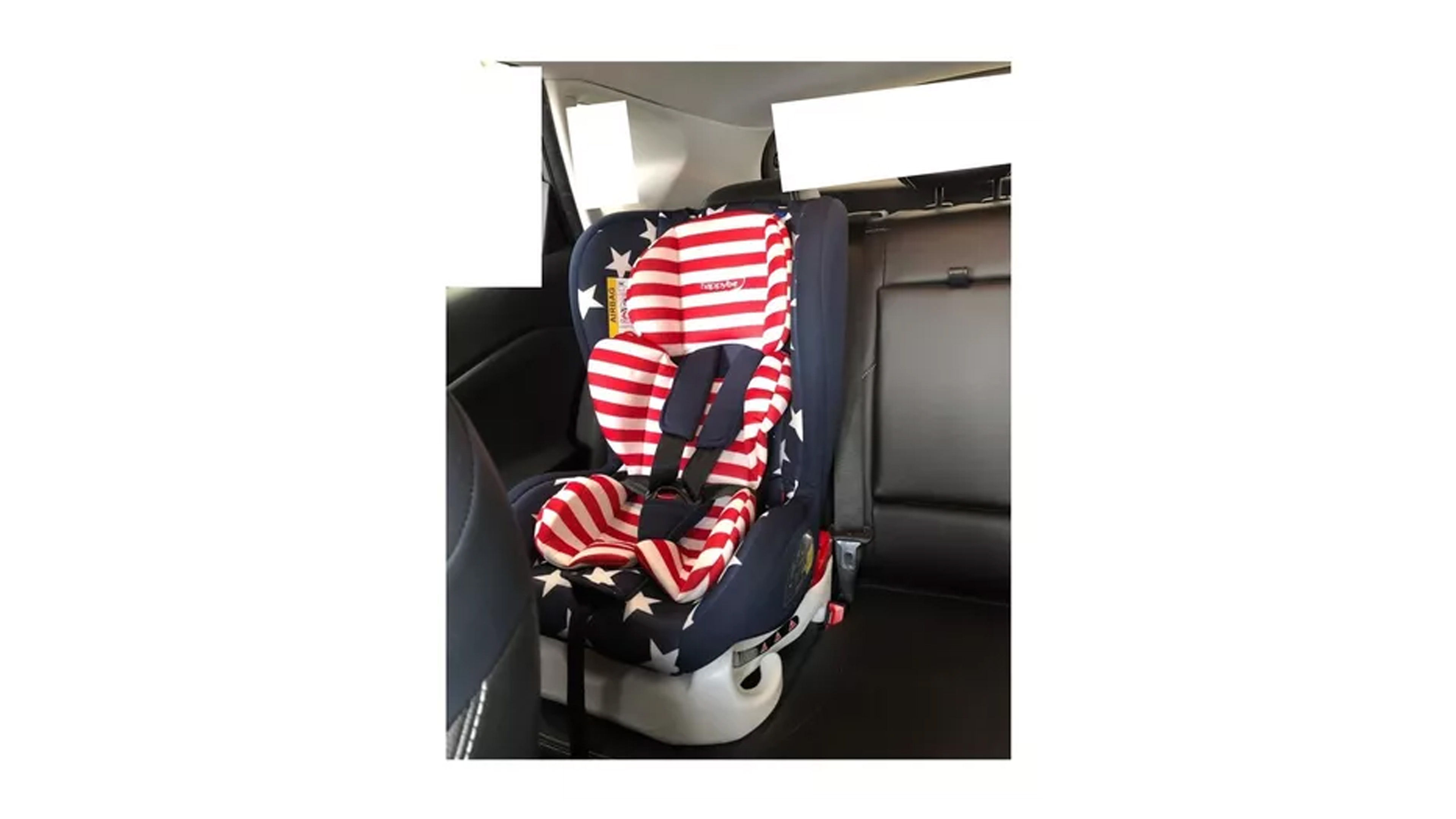 Autoasiento Para Carro Compraymas Porta Bebe Auto Silla Azul con Rojo