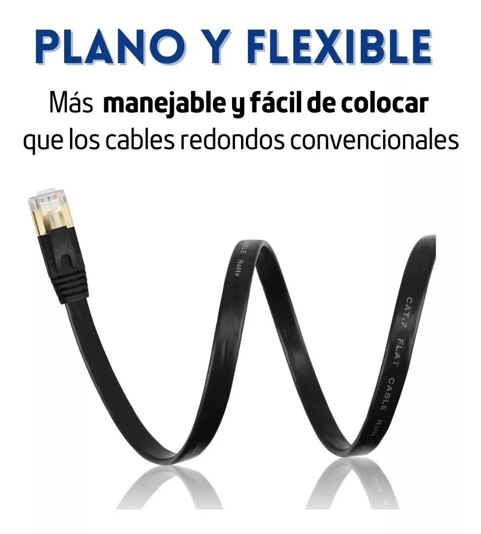 Cable Red 20 Metros Cat 8 Ethernet Ultra Velocidad Gaming Tv