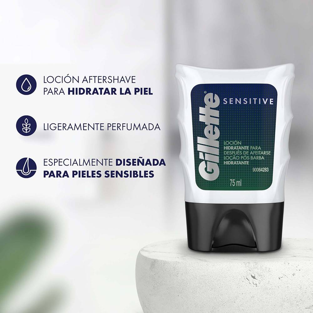 Kit de Afeitado Gillete Irritation Protection Para Piel Sensible, con Aloe y Vitamina E, 11 Pzs