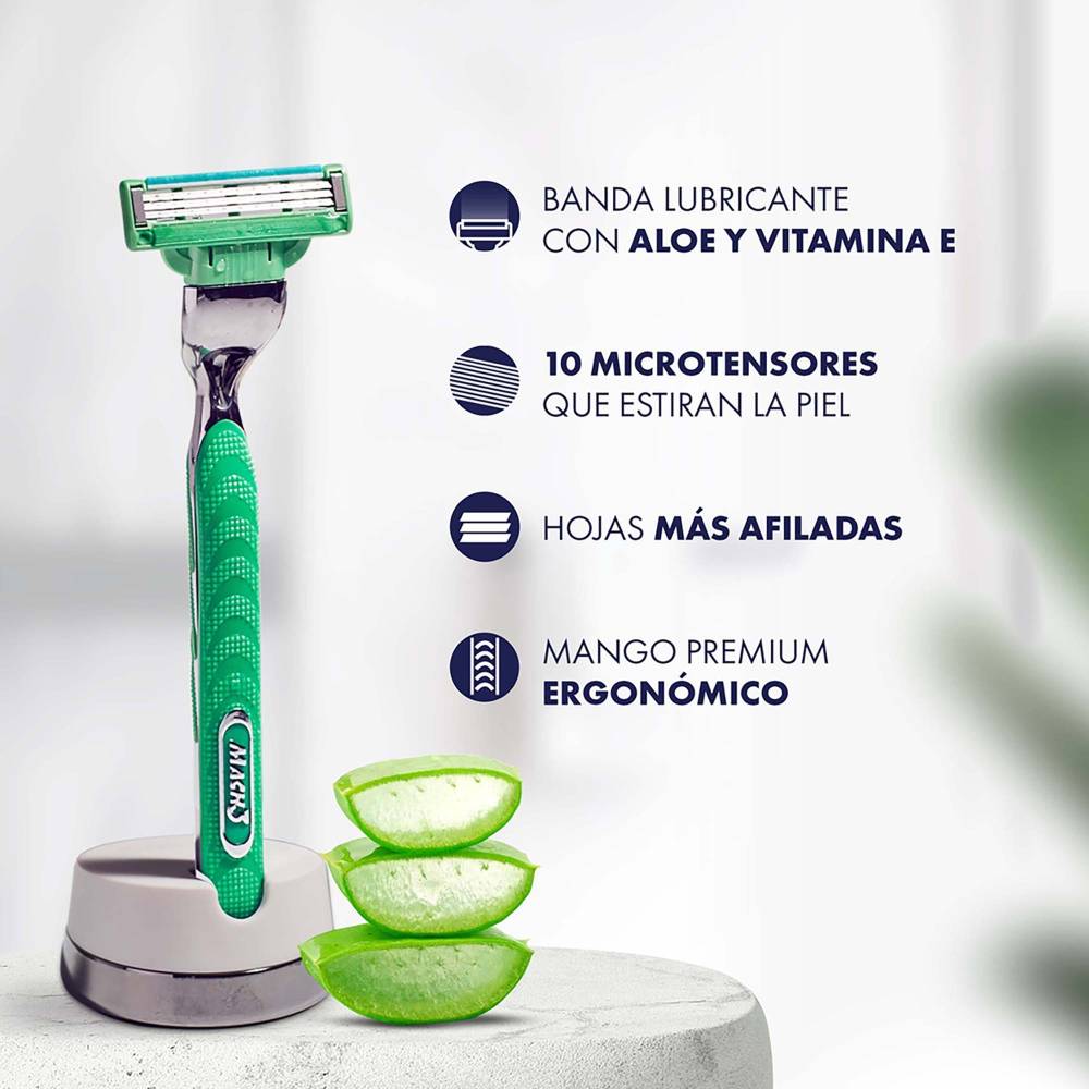 Kit de Afeitado Gillete Irritation Protection Para Piel Sensible, con Aloe y Vitamina E, 11 Pzs