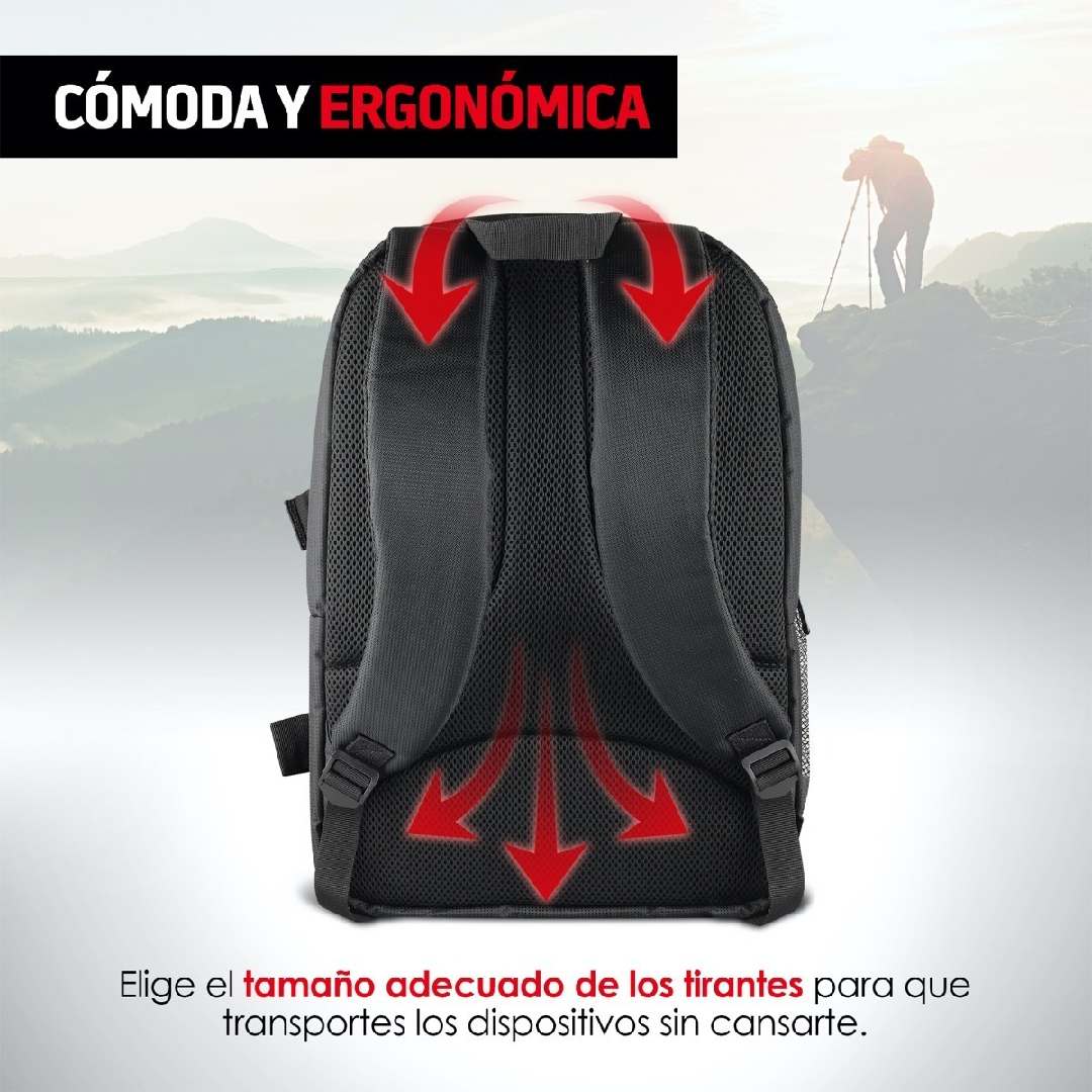 Mochila Para Laptop Camara Fotografica M3000 Redlemon (Reacondicionado Grado A)