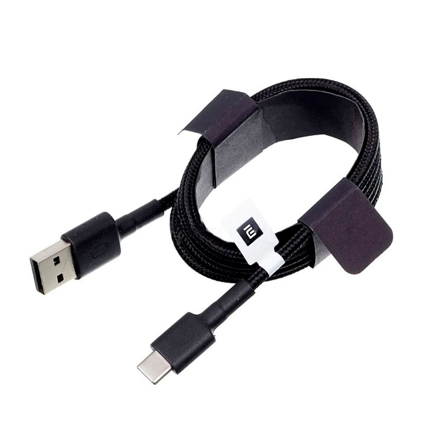 Cable de Datos Xiaomi Usb A Tipo C Mi Braided 1m Resistente Negro