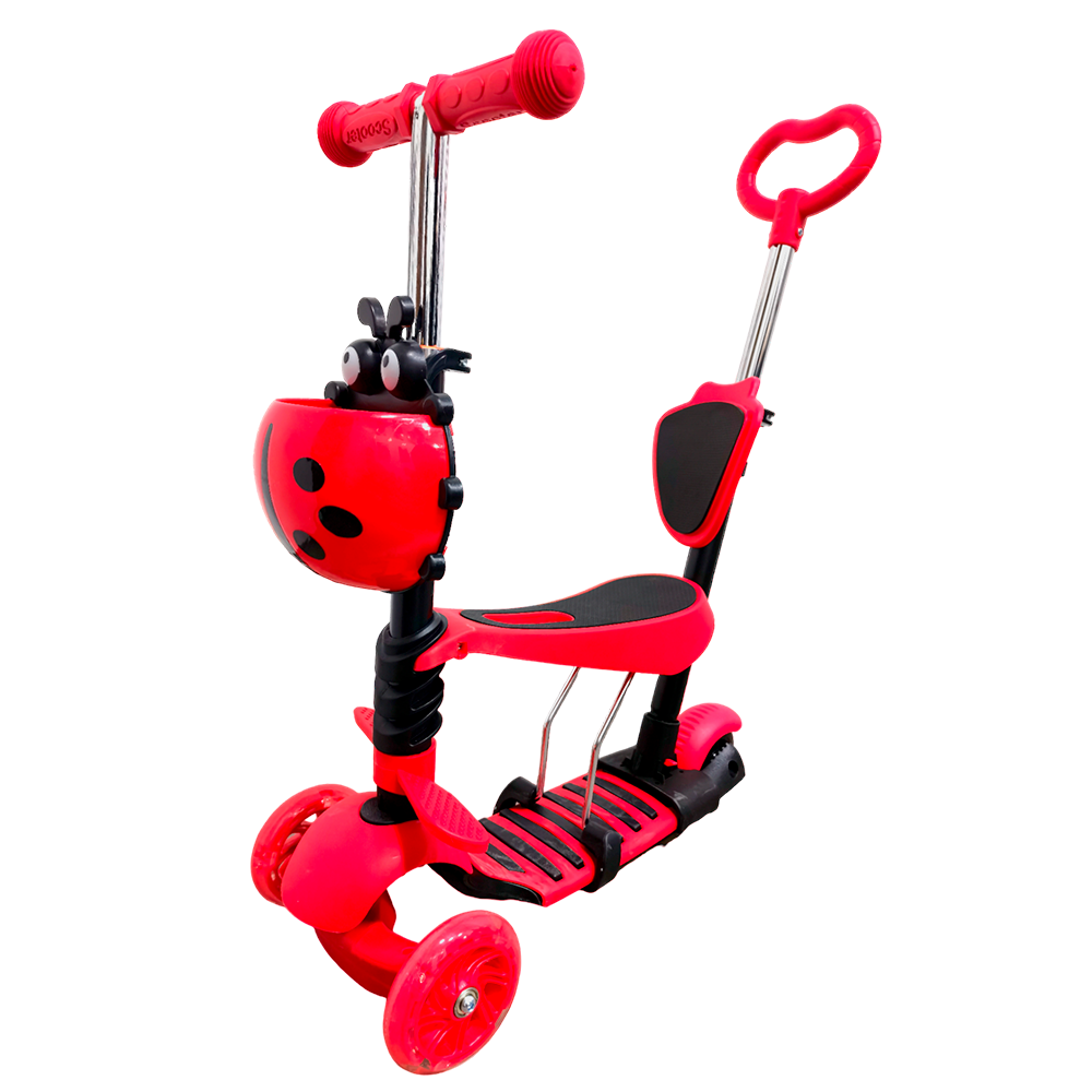 Scooter Patín para Niños Catarina 5 En 1 Rojo BM Toys