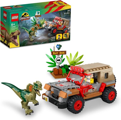 Lego Jurassic Park 76958 Emboscada Al Dilofosaurio