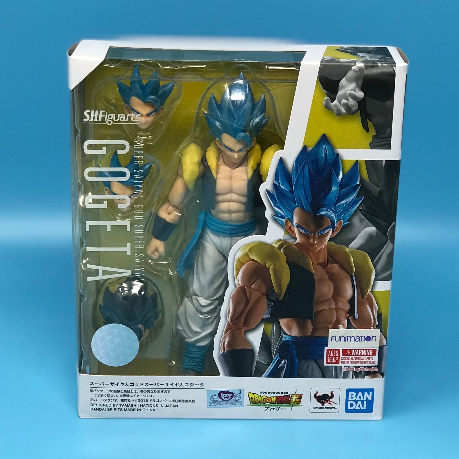 GOGETA Super Saiyan God S.H. Figuarts TAMASHII NATIONS ORIGINAL BANDAI